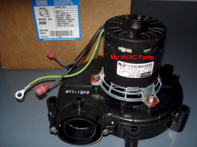 Coleman York Furnace Draft Inducer Blower 115 Volts Fasco # A088 for sale online 